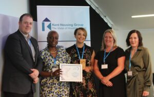 Southern Housing's tenancy sustainment team collect their award